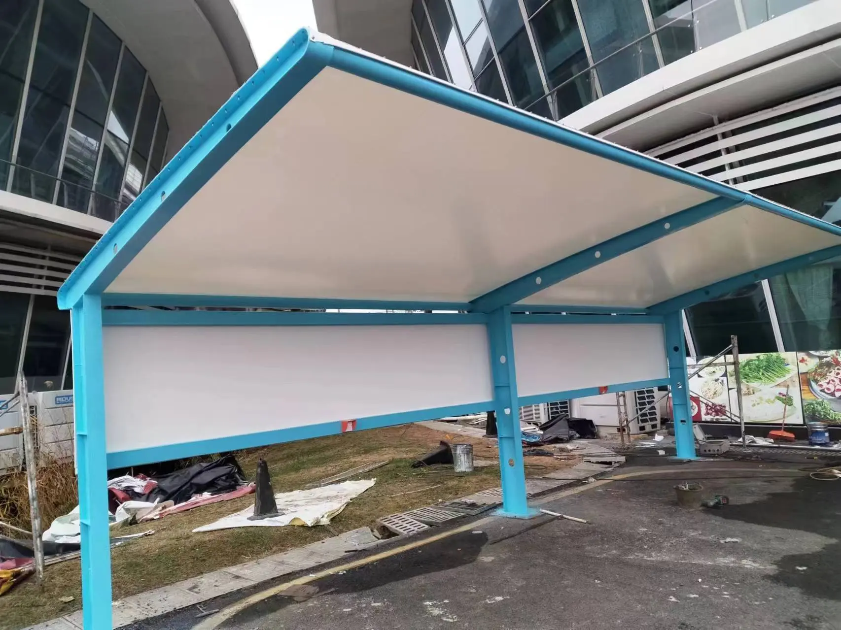 贵州册亨膜结构停车棚老漏水?源头厂家:多半是这三点没做对